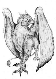 Gryphon Tatoo By Saintyak On Deviantart Mythical Creatures Drawings Creature Drawings Mythical Creatures Art