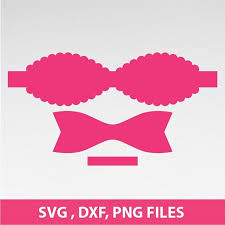 Bow Svg Scalloped Bow Svg Large 3d Bow Template Png And Svg Bow Template Paper Flower Kit Homemade Bows