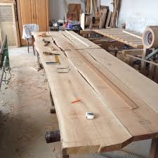 Yulifurnitures Shared A New Photo On Etsy In 2020 Oak Table Rustic Oak Dining Table Live Edge Oak Table
