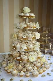 Cupcake Tower Wedding Cupcake Display Wedding Cupcakes 50th Wedding Anniversary