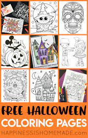 Children love to know how and why things wor. Free Halloween Coloring Pages For Adults Kids Happiness Is Homemade
