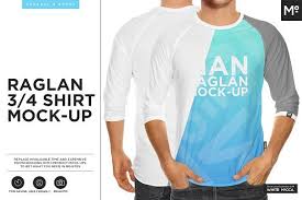 Raglan 3 4 Shirt Mock Up Personalized T Shirts 4th Shirts Mocking