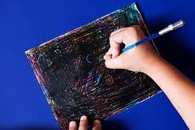 Plus, the soap gives the paper a nice smell ^~^ Diy Crayon Scratch Off Art All For The Boys