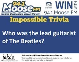 The record for this is 124 feet. Moose Fm Cknr 94 1 Algoma Manitoulin Impossible Trivia Some Music Trivia For Your Thursday Answer Correctly To Be Entered In Tomorrow S Draw For Chicken Soup For The Soul Age Is Just