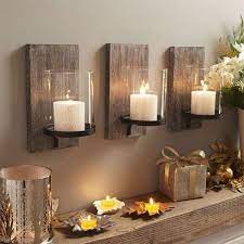Portacandele Fai Da Te Ecco 17 Bellissimi Progetti Con Pallet E Legno Di Riciclo Arredamento D Interni Rustico Casa Rustica Idee Per Decorare La Casa