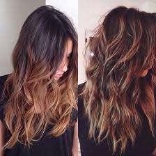 This one is a nice option if you are looking for some light, easy breezy layered hairstyle for long hair. Ombre Natural Haircut For Thick Hair Long Textured Hair Black Hair Balayage