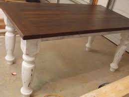 Turned Leg Farmhouse Table Farmhouse Table Plans Diy Dining Room Farmhouse Table