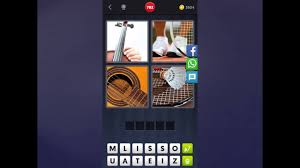 Ein wunderschönes puzzle, das von weltweit bekannte team easybrain entwickelt wurde. 4 Bilder 1 Wort Losung Geige Schuhe Gitarre Tennisschlager Youtube