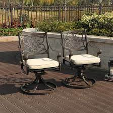 Check spelling or type a new query. Phi Villa Retro Outdoor Swivel Patio Dining Chair With Cushion Reviews Wayfair