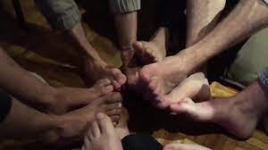 Gay feet orgy