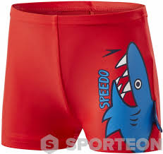Speedo Fin Friends Aquashort Kid Risk Red Neon Blue