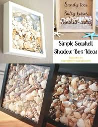 Simple Seashell Shadow Boxes Shadow Box Decor Ideas With Shells And Of Course Filled With Whatever Seashell Shadow Boxes Seashell Projects Seashell Crafts