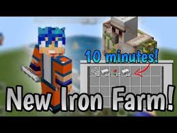 Is that mechanic only for java edition or am . How To Make A Fast Iron Farm Mcpe Bedrock Youtube Minecraft Projects Minecraft Designs Minecraft Farm