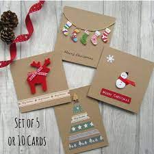 Pack Of Christmas Cards Xmas Card Multipack Fun Cute Etsy Christmas Cards Handmade Christmas Card Crafts Festive Cards