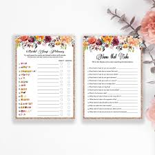 But what's worst that hunger itself is having to choose what to eat, which is why we find ourselves asking, what do i want to eat? more often than we like to admit. 32 Printable Bridal Shower Games Bundle Green In May