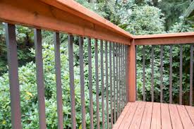Pictures of deck railing horizontal designs. Installing Deck Railing Aluminum Balusters For Deck Dunn Lumber
