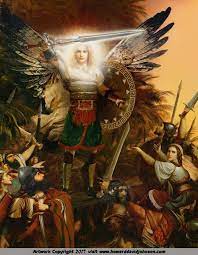 Indeed, the lord, who has chosen jerusalem, rebukes you! The Angel Appears To Joshua On The Road To Jericho Angel Artwork Painting Angel Painting