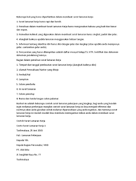 Muhamad mulkan fauzi tempat / tgl. Syarat Surat Lamaran Kerja