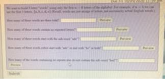 Get more a company name list, business and company name list starting with alphabet a. Solved Due Fri 10 09 Pm We Want To Build 9 Letter Words Chegg Com