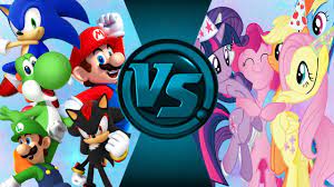 Story added by nathanewing on october 16, 2020. Team Mario Sonic Vs My Little Pony Salt Assault Youtube