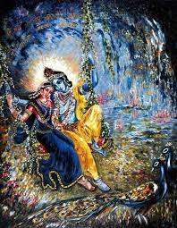 Unique Modern Radha Krishna Flute Love Moments Etsy Krishna Radha Painting Krishna Painting Krishna Leela
