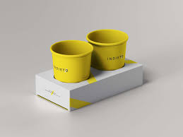 Free Paper Cup Holder Mockup Psd In 2020 Paper Cup Box Mockup Free Packaging Mockup