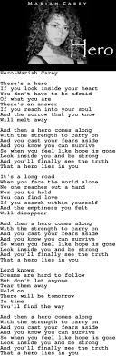 Mariah Carey Hero Lyrics Strength Quote Mariah Carey Lyrics Great Song Lyrics Mariah Carey