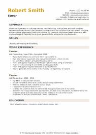 Farmer Resume Samples Qwikresume