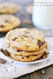 New York Times Quintessential Chocolate Chip Cookies Chocolate Chip Cookies Choc Chip Cookies Best Cookie Recipes