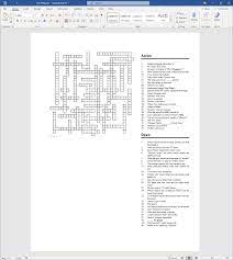 Check spelling or type a new query. Publishing Your Crossword Puzzle With Microsoft Word Eclipsecrossword