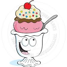 Black And White Cartoon Ice Cream Clipart Cartoon Ice Cream Sundae By Kenbenner Ice Cream Sundae Ice Cream Sundae