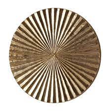 Apollo Metallic Silver Modern Wood Circle Wall Art Decor Small Circle Wall Art Decorative Wall Plaques Wood Wall Plaques