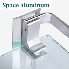 Vintage tub & bath offers a wide selection of bathroom shelves from glass shelfing to corner standing shelves. Amazon Com Vdomus Tempered Glass Bathroom Shelf With Towel Bar Wall Mounted Shower Storage 15 2 By 4 5 Inches Brushed Silver Finish Silver Kitchen Dining