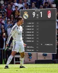 Son los jugadores de granada y real madrid con mejor racha de puntos en laliga fantasy marca (últimas tres jornadas). 433 On Twitter Onthisdayinfootball Cristiano Hit Granada For 5 As Realmadrid Went Bonkers