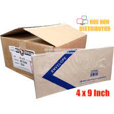 Alamat kena laa buat dalam 3 atau 4 bahagian mengikut berapa line alamat tue. Long Brown Envelope Sampul Surat 4 X 9 Inch 101 X 228mm Shopee Malaysia