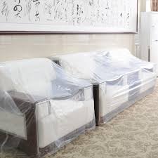 Topsoon Couch Cover For Moving Plastic Furniture Cover Clear Patio Storage Cover 46inch By 76inch Pack Of Couch Covers Patio Furniture Covers Furniture Covers