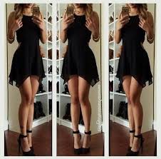 Casual Black Dress Outfit Tumblr Http Www Top Dresses Com Casual Black Dress Outfit Tumblr 1146 Ropa Vestidos De Noche Cortos Ropa De Moda
