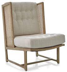 Palm Desert Wingback Chair Taupe Wingback Chairs Chairs Living Room Furniture One Kings Lane Caned Armchair Wing Chair Chair