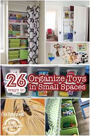 Finding it hard to get your children's toys tidied up at the end of the day? 26 Ways To Organize Toys In Small Spaces