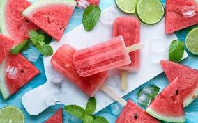Glace Selber Machen Wassermelonen Glace Wassereis Wassermelone Ideen Wassermelonen Eis