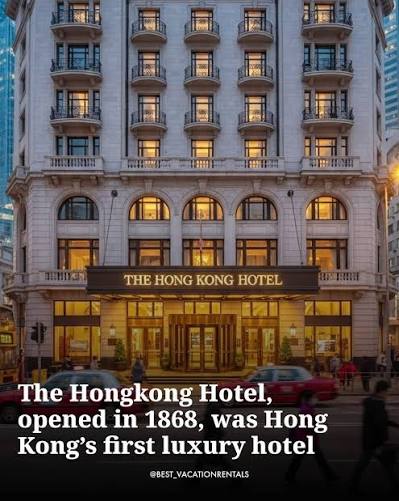 Where Hong Kong's story of elegance and refinement began decades ago 🇭🇰 💡The Hongkong Hotel was the first luxury hotel in Hong Kong, opening its doors in 1868 along Victoria Harbour. It