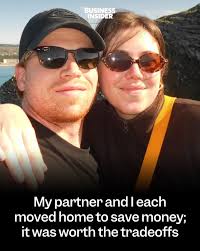 My boyfriend and I left San Francisco and each moved in with family. We're  dating long-distance, but the arrangement lets us travel and save money."  (Credit: Lily Voss) #travel #longdistance #savingmoney