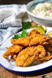 I literally cracked a secret code in making chicken tenders crispy, juicy and flavorful. Fried Chicken Tenders The Seasoned Mom