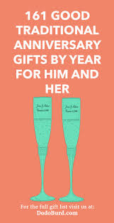 More anniversary gifts you might like 161 Good Traditional Anniversary Gifts By Year For Him And Her Dodo Burd