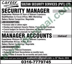 Search our database of account manager jobs to find the top 100k jobs hiring in your area. Security Manager Account Manager Jobs In Sultan Security Service Lahore 18 March 2018 Darsaal