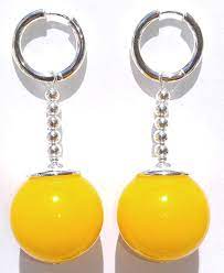 Dragon ball goku black potara earring zamasu agate drop earrings 1pc. Yellow Jade Potara Earrings Dbz Dragon Ball Z Super Full Size