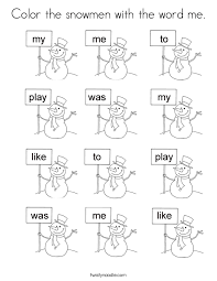 He researched english text he found published in the united states and found those words that sh. Sight Words Coloring Pages Coloring Home
