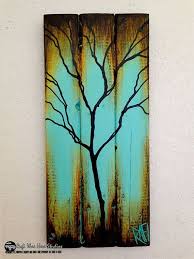 One More Form Of Art Using Wood Paint On It Bored Art Pallet Art Tree Painting Pallet Painting