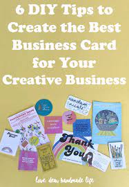 Here is another creative business card designed that looks like a nicely made. 6 Diy Tips To Create The Best Business Card For Your Creative Business Dear Handmade Life
