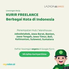 / berlokasi di pantai utara. Lowongan Kerja Kurir Freelance Penempatan Berbagai Kota Di Indonesia Myrobin Bekerjasama Deng Portal Berita Sidoarjo